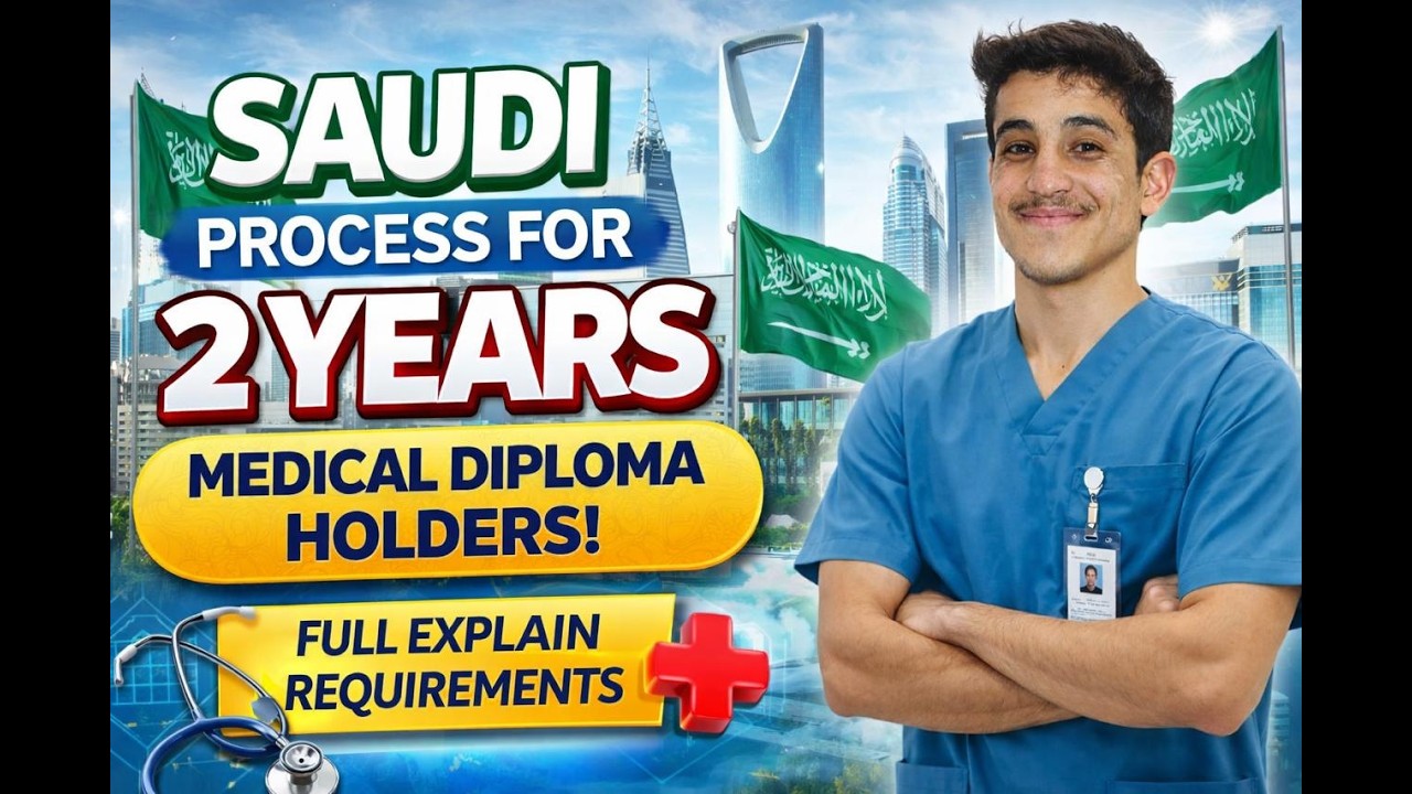 Saudi Arabia Medical Jobs Process | 2 Years Diploma Holders | Documents, Requirements & Salary