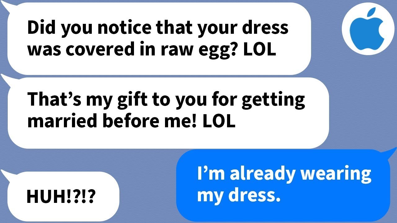 【Apple】My sister tried to ruin my dress 5 minutes before the wedding, but she ruined the wrong one..