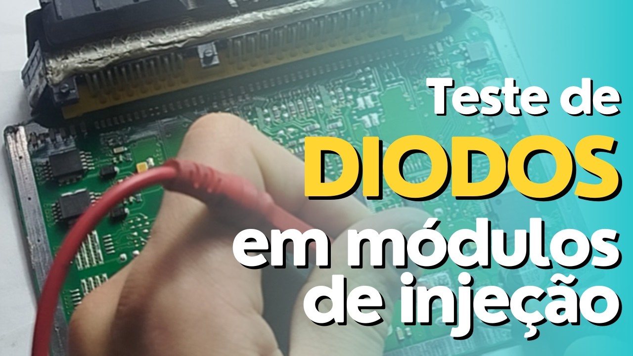 Conserto de Centrais [Como testar diodo de proteção na central de injeção eletrônica] Curto no diodo