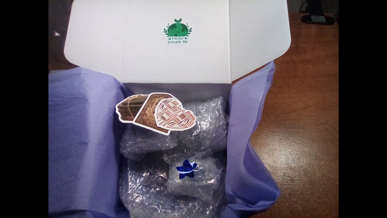 Packing An Order for Sarah #ASMR #ASMRsounds #OrderPacking #Dice #Stickers