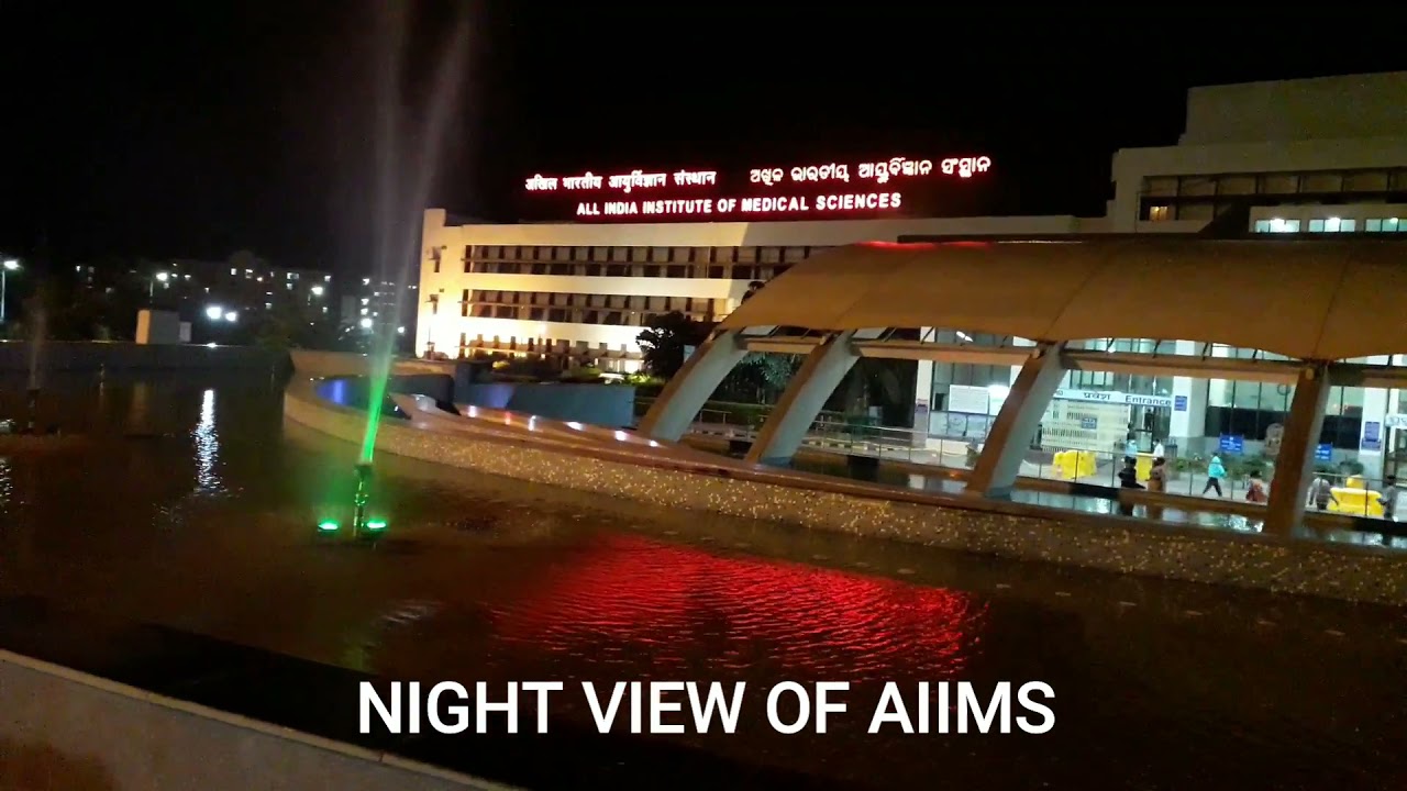 NIGHT VIEW OF AIIMS