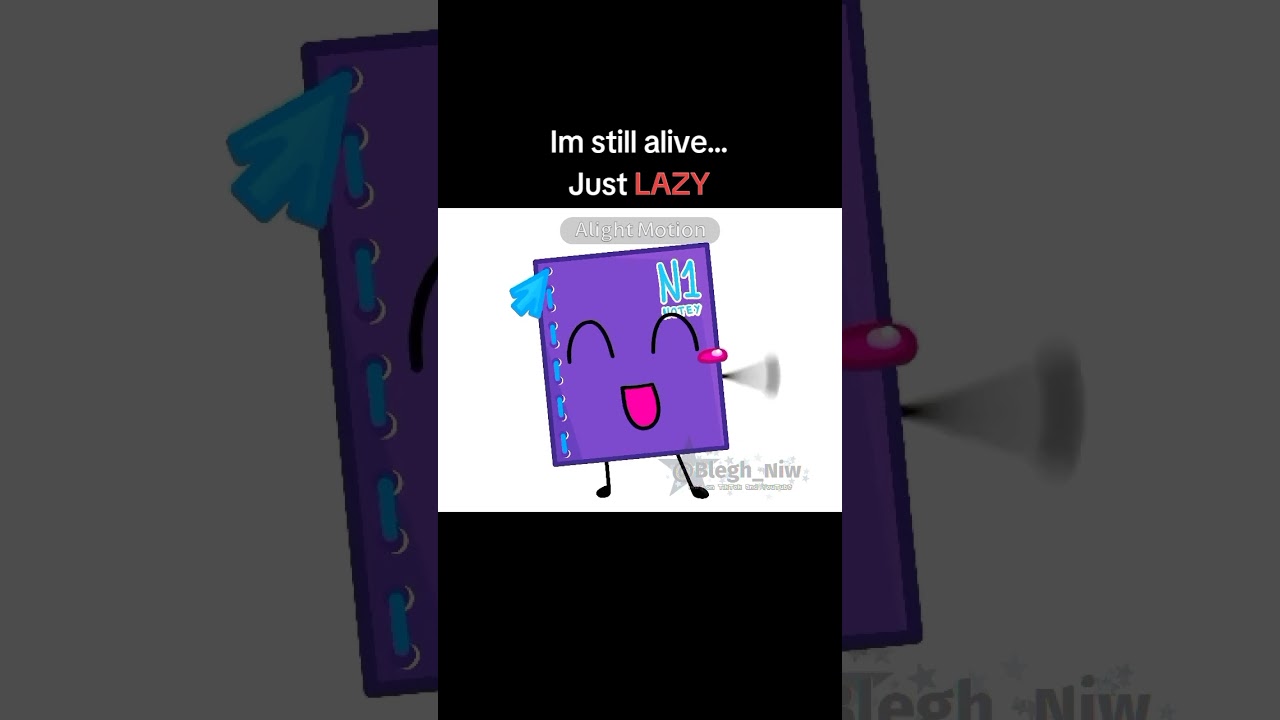 His name is Notey S. Paige ||#blegh_niw #Lazy #osc #oc #bfdi #alightmotion #ibispaintx