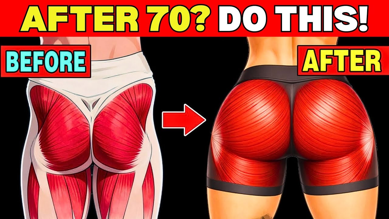Вам больше 70? 3 упражнения для ягодиц ЛУЧШЕ, чем приседания (предотвращают падения)