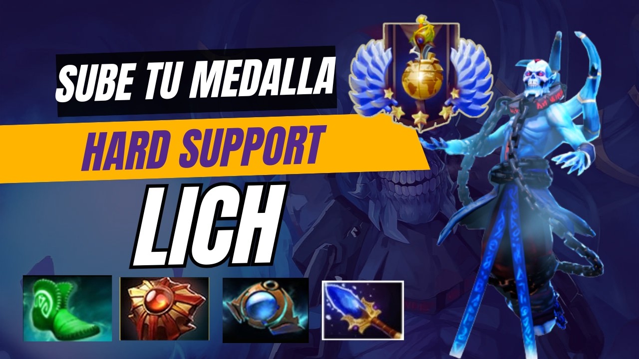 Sube tu medalla de Dota 2 con Support - Lich Dota 2