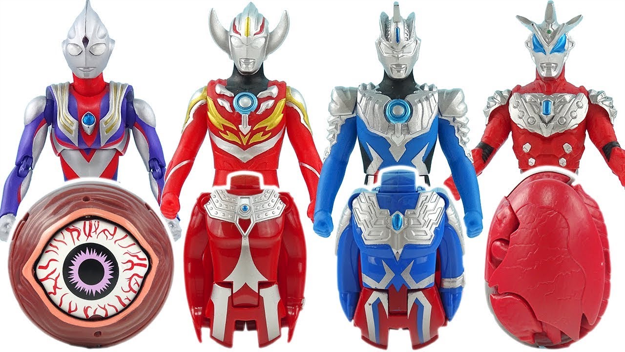 奥特曼炫酷变形奥特蛋 变形蛋怪兽蛋 mainan ultraman egg ultraman tiga ultraman orb taro geed zero