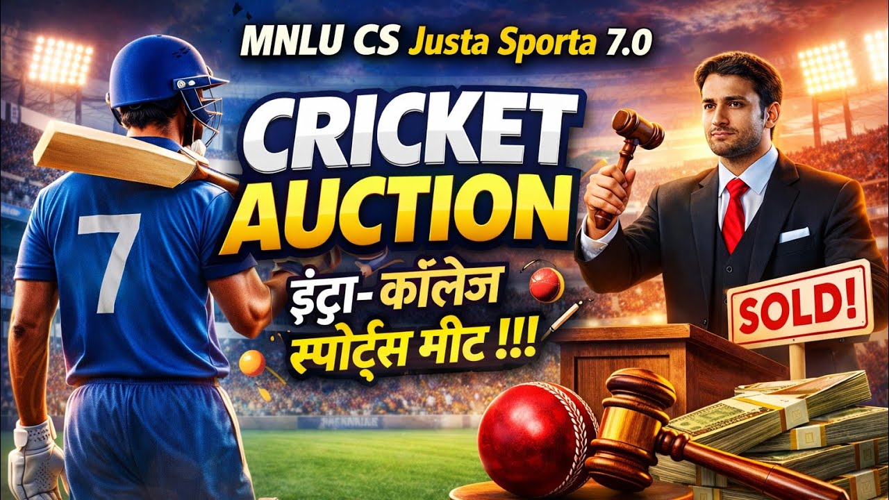 MNLU CS Cricket Auction | National Law University Chh Sambhaji Nagar #mnlu #lawschool #cricket #sgrm