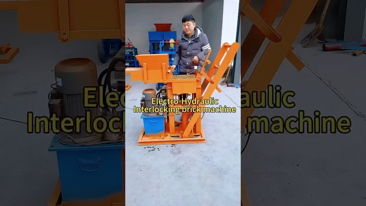 machines for production making bricks, electric interlocking brick ecological house making machine