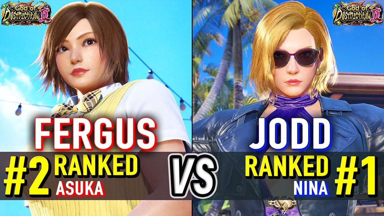 T8 🔥 FERGUS (#2 Ranked Asuka) vs JODD (#1 Ranked Nina) 🔥 Tekken 8 High Level Gameplay