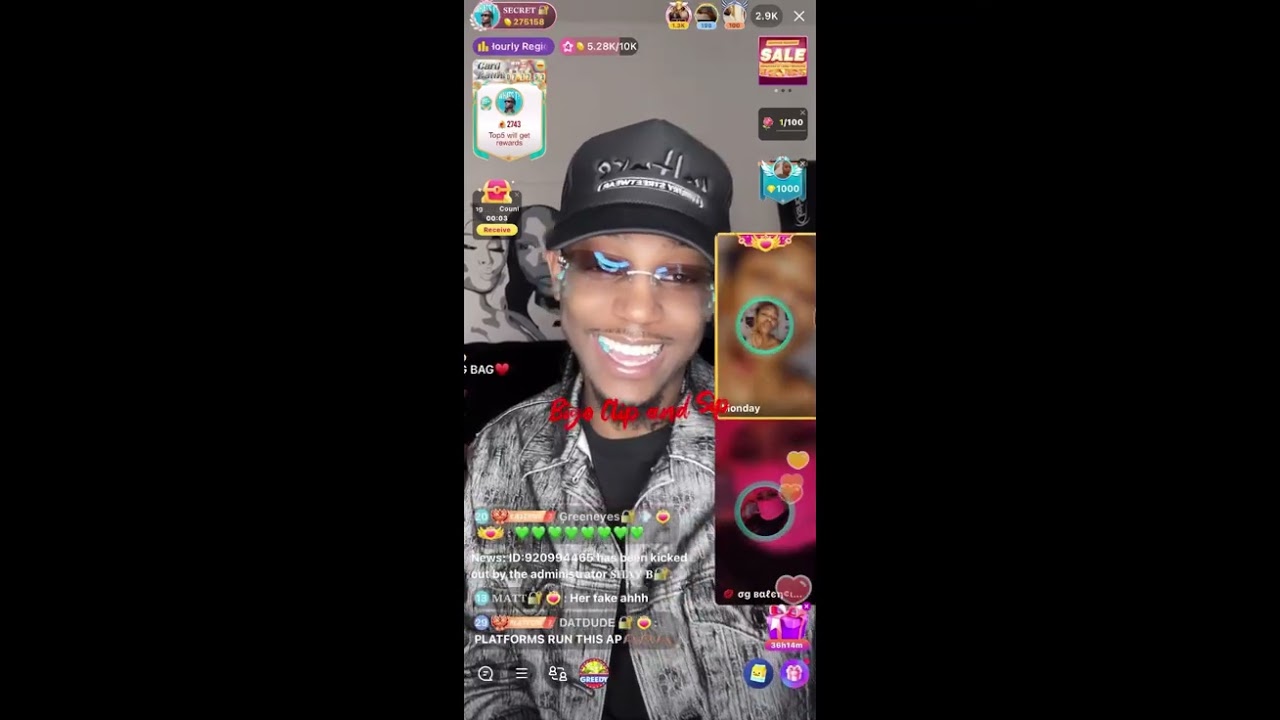 Motha Tae vs DreBaby in CA PK where $17k+ was accumulated 5/26/23 #bigoclipandsip