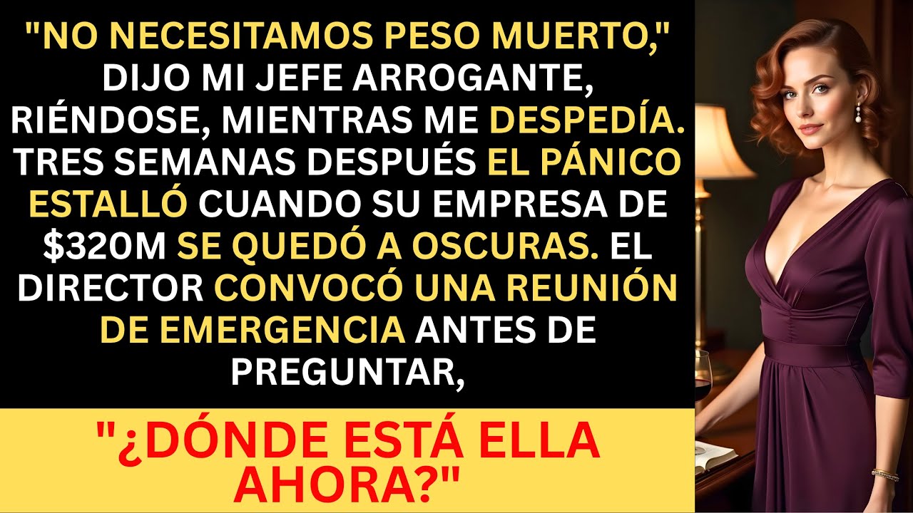 El Jefe Se Rio Mientras Me Despedía—Tres Semanas Después, Su Empresa de $320M Se Quedó a Oscuras
