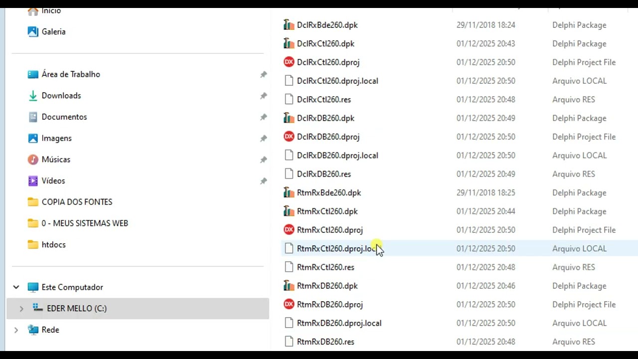 INSTALAÇÃO COMPONENTE RX ULTIMA VERSÃO -  DELPHI 10 3