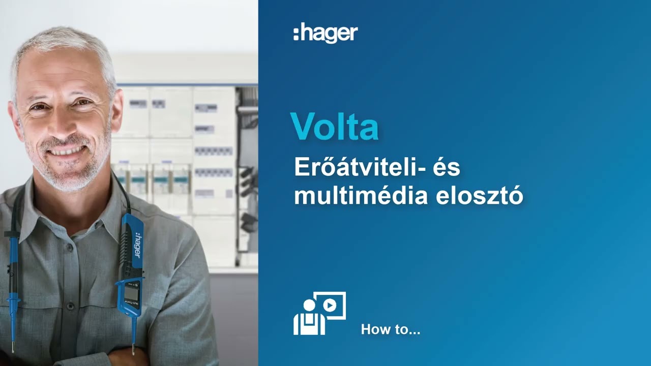 HAGER VOLTA Erőátviteli- és multimédia elosztó