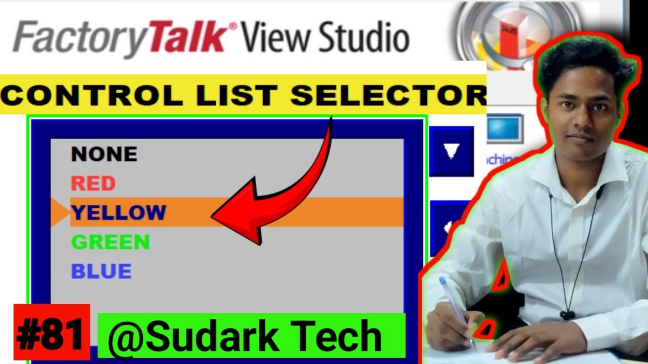 Control List Selector in Factory Talk View Studio ME | Rockwell Automation | Sudark Tech