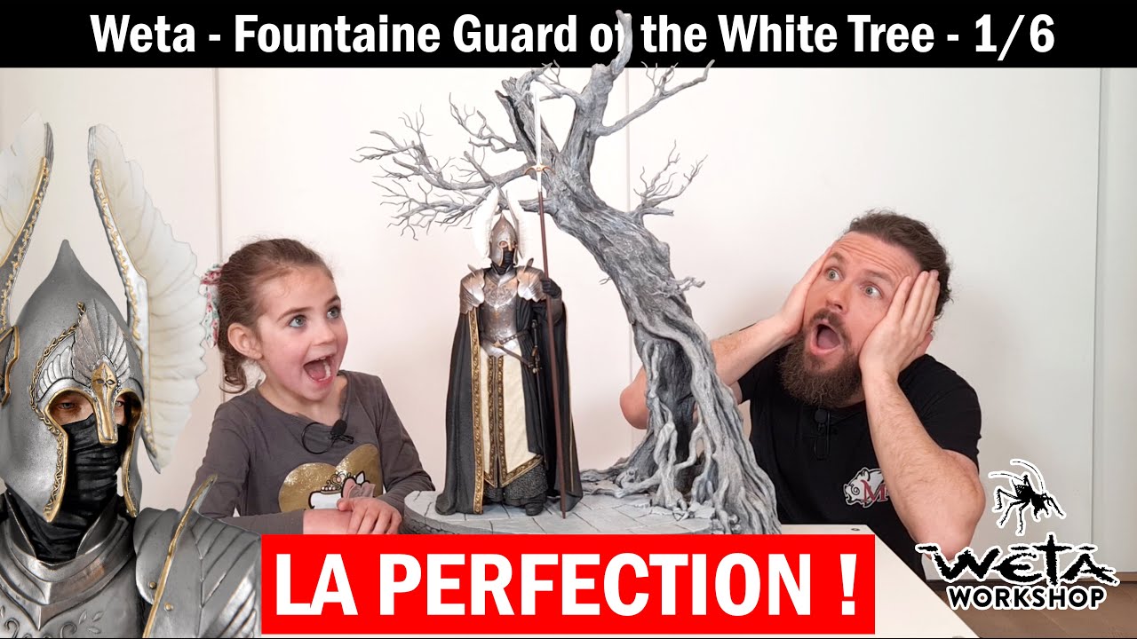 LA PERFECTION ! Fountaine Guard of the White Tree par Weta - UNBOXING / 360°