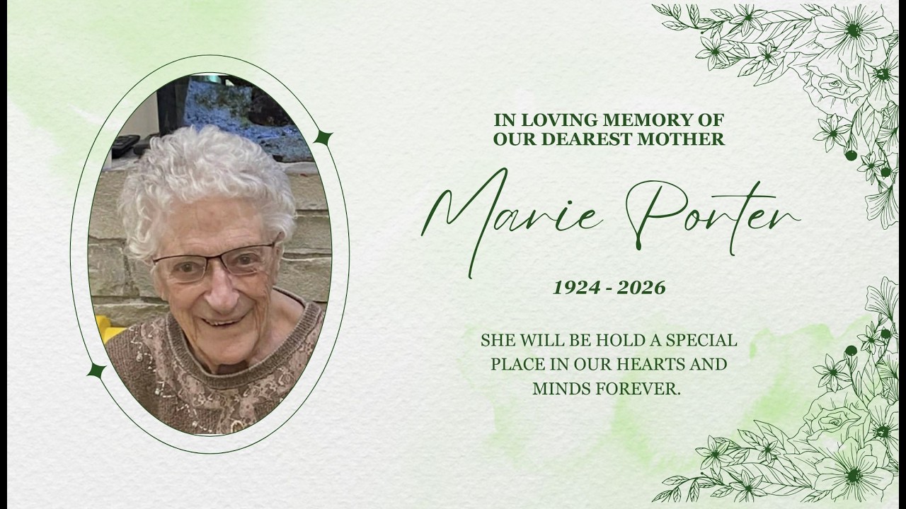 Celebration of Life for the Late Marie Porter, Feb. 28, 2026