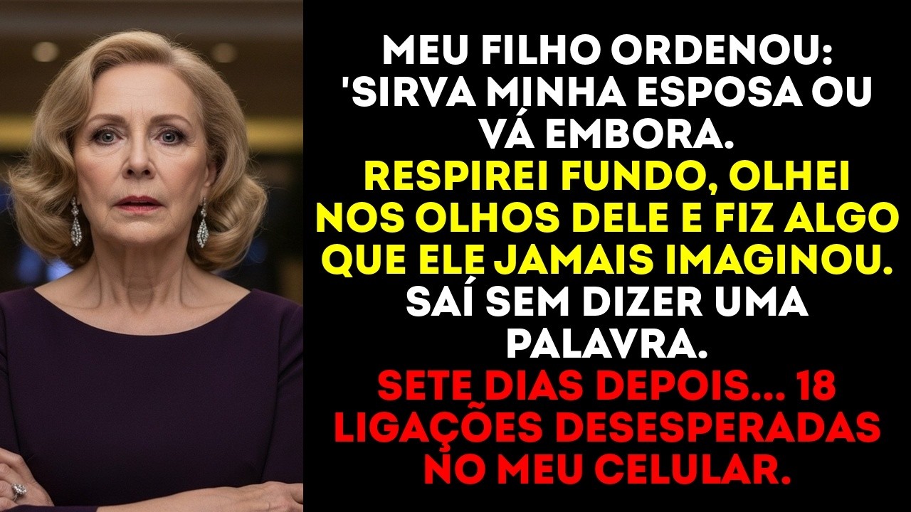 Meu filho me pediu para servir a esposa dele. Minha resposta deixou ele em choque.