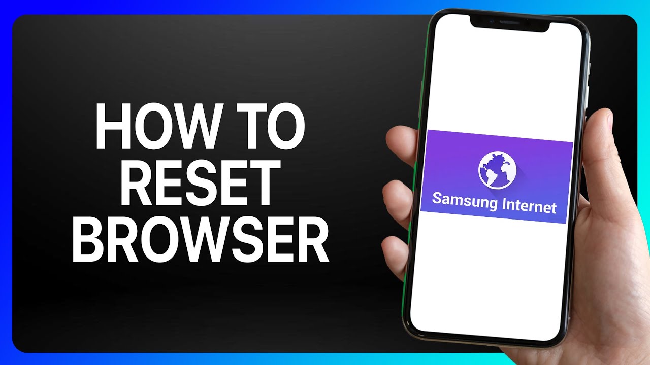 Как сбросить настройки браузера Samsung Internet Browser