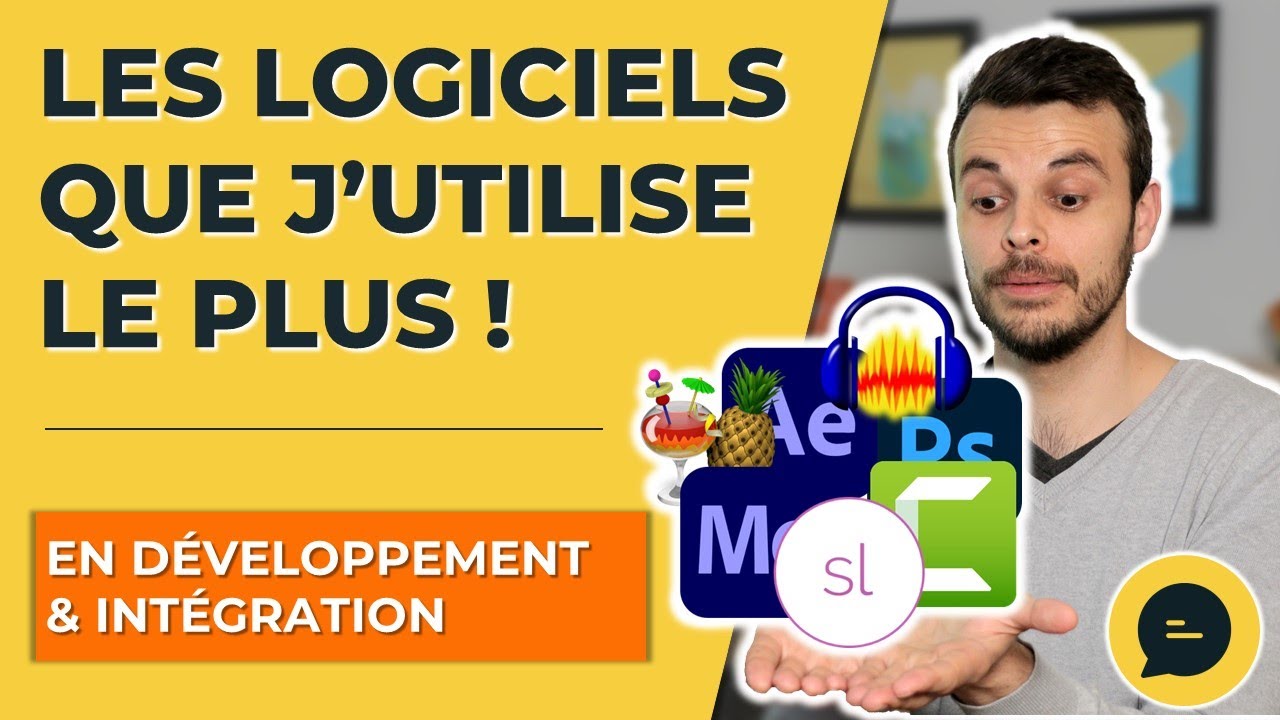 Quels sont les logiciels de développement et d'intégration e-learning que j'utilise le plus ?