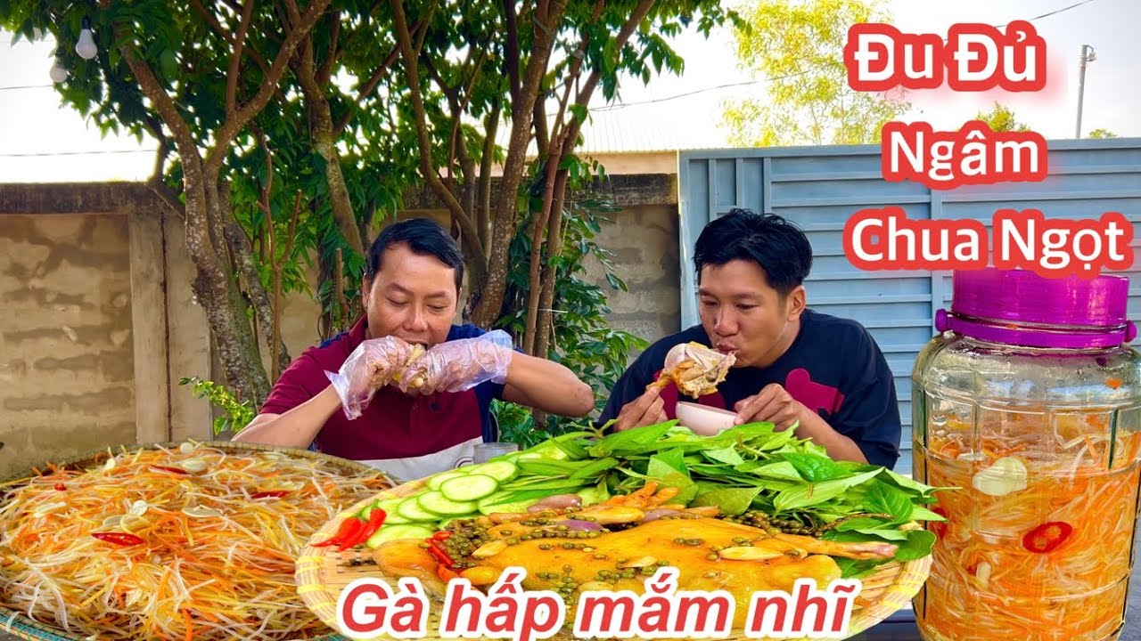 Làm Món Đủ Đủ ngâm Chua Ngọt & Gà Hấp Mắm Nhĩ Siêu Ngon Đơn Giản Tại Nhà  #huyhoangtv 