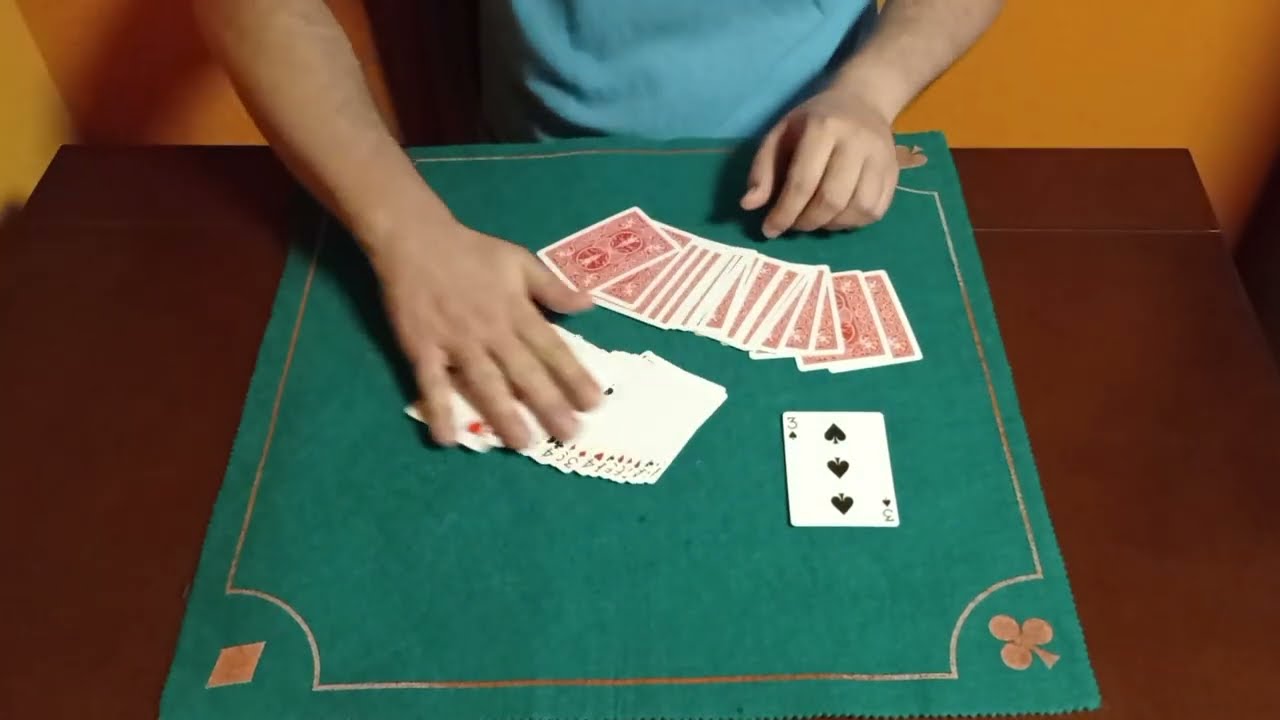 😲Aparici&oacute;n de carta con mezcla loqu&iacute;sima de cartas - Truco de magia con cartas