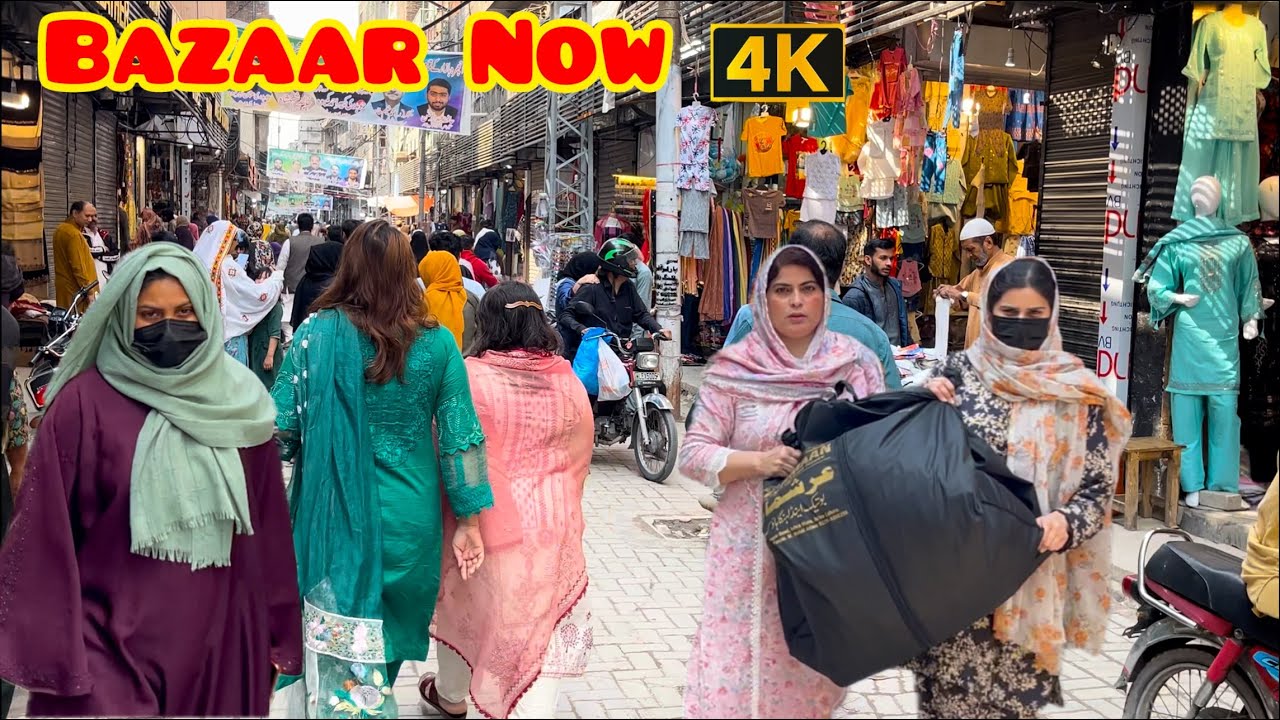 Lahore 🇵🇰 Ichhra Bazaar on Eid Day 2 | Updated Market Walk with Light Crowd 4K