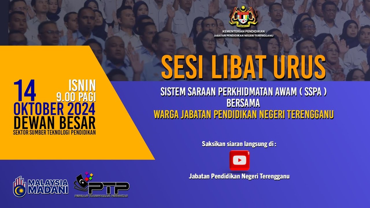 Sesi Libat Urus Sistem Saraan Perkhidmatan Awam Bersama Warga Jabatan Pendidikan Negeri Terengganu
