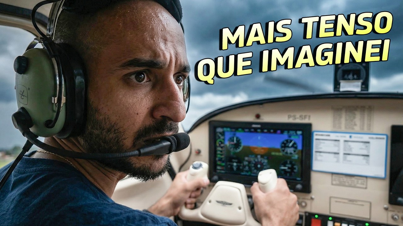 393 | Voei um avião SOZINHO pela PRIMEIRA VEZ
