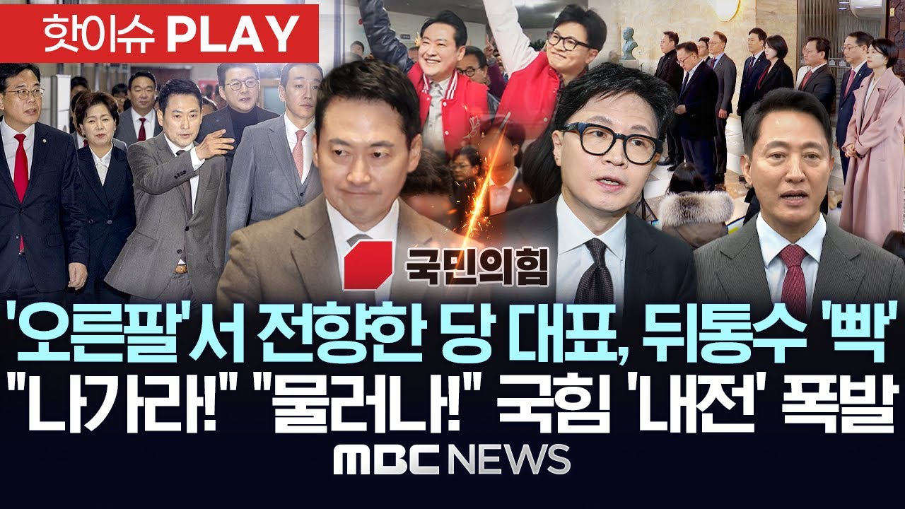 '오른팔'서 전향한 당 대표, 뒤통수 '빡', 