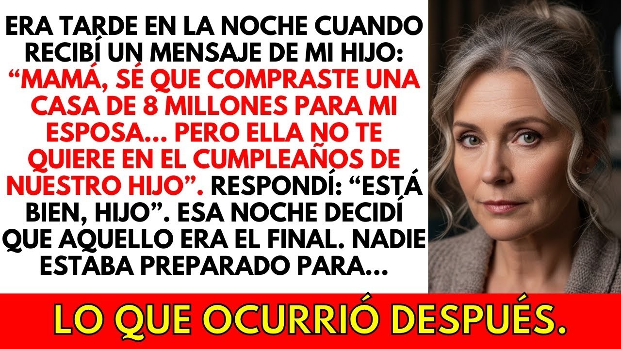 Mi hijo dijo   Mi esposa no te quiere en la fiesta de nuestro hijo  Pero se llevarían una sorpre