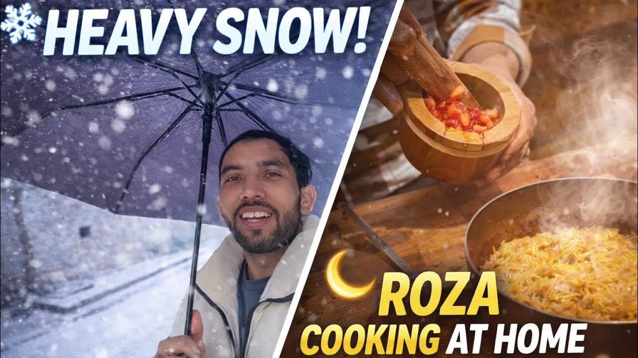 Ramzan Mein Baraf Bari! ❄️ | Roza & Iftar Cooking Vlog 🌙🍲