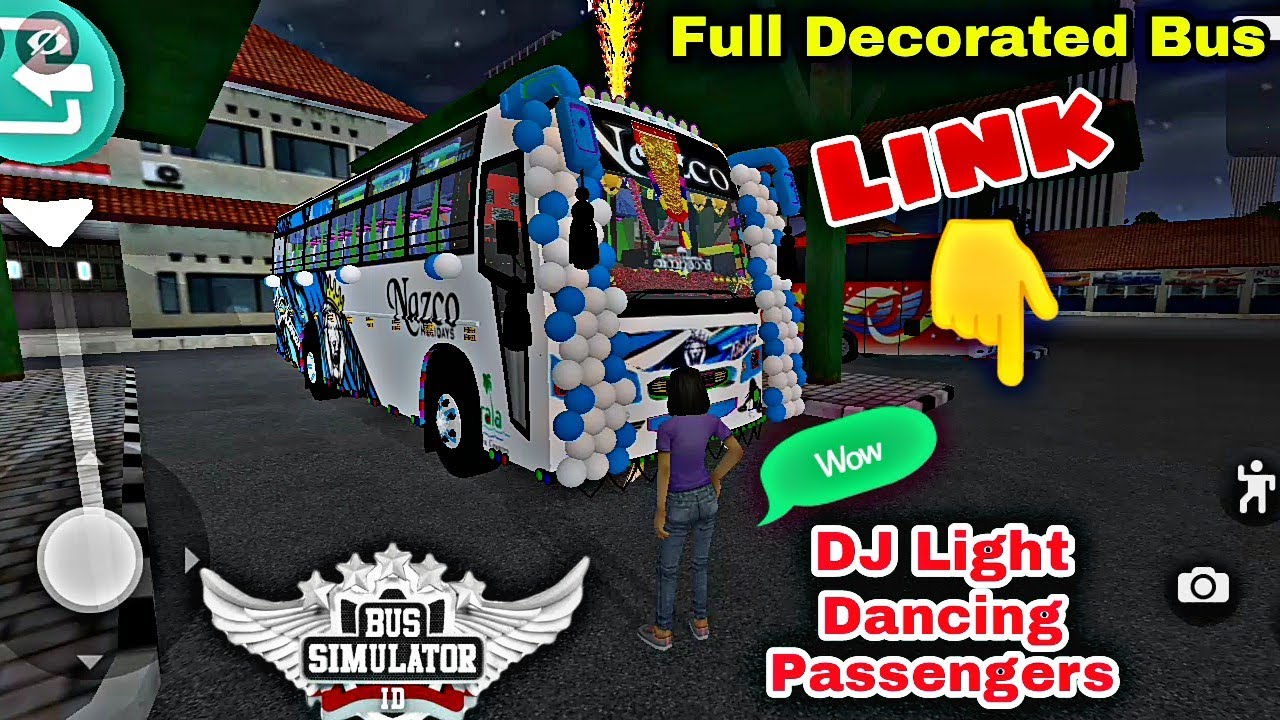 Bus Simulator Indonesia Mod || New Update 2022 || Disco DJ Light Dancing Passengers Decorated Bus