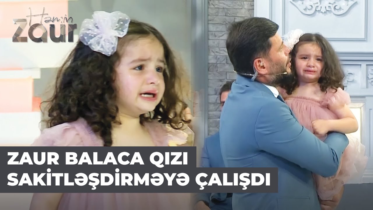 Həmin Zaur | Balaca İnci ağlaya-ağlaya studiyaya gəldi