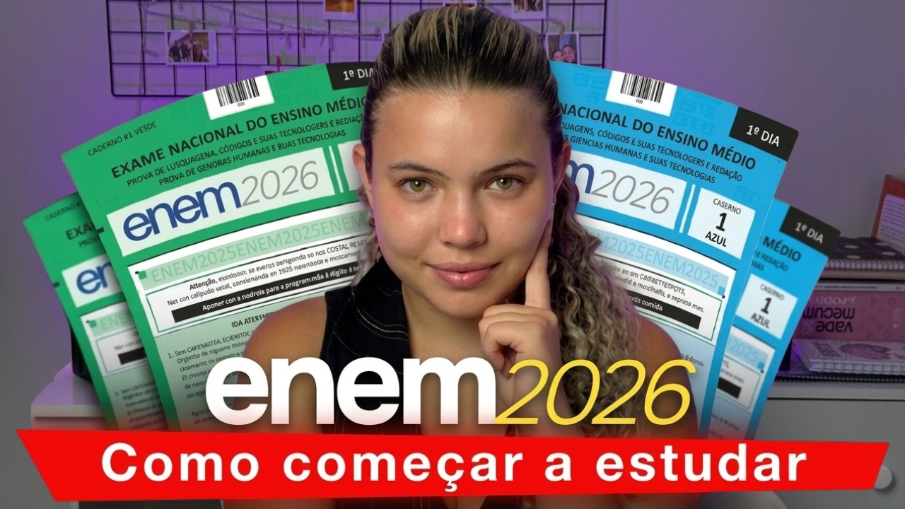 Como começar a estudar para o ENEM começando do zero! 🔥