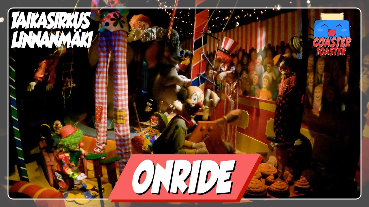 Taikasirkus - Linnanm&auml;ki - S&uuml;&szlig;-verr&uuml;ckter Clowns-Darkride von WGH Transportation Engineering | POV