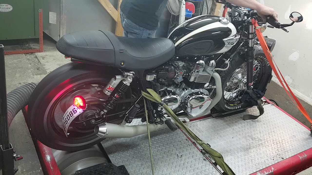 Triumph Bonneville Dyno