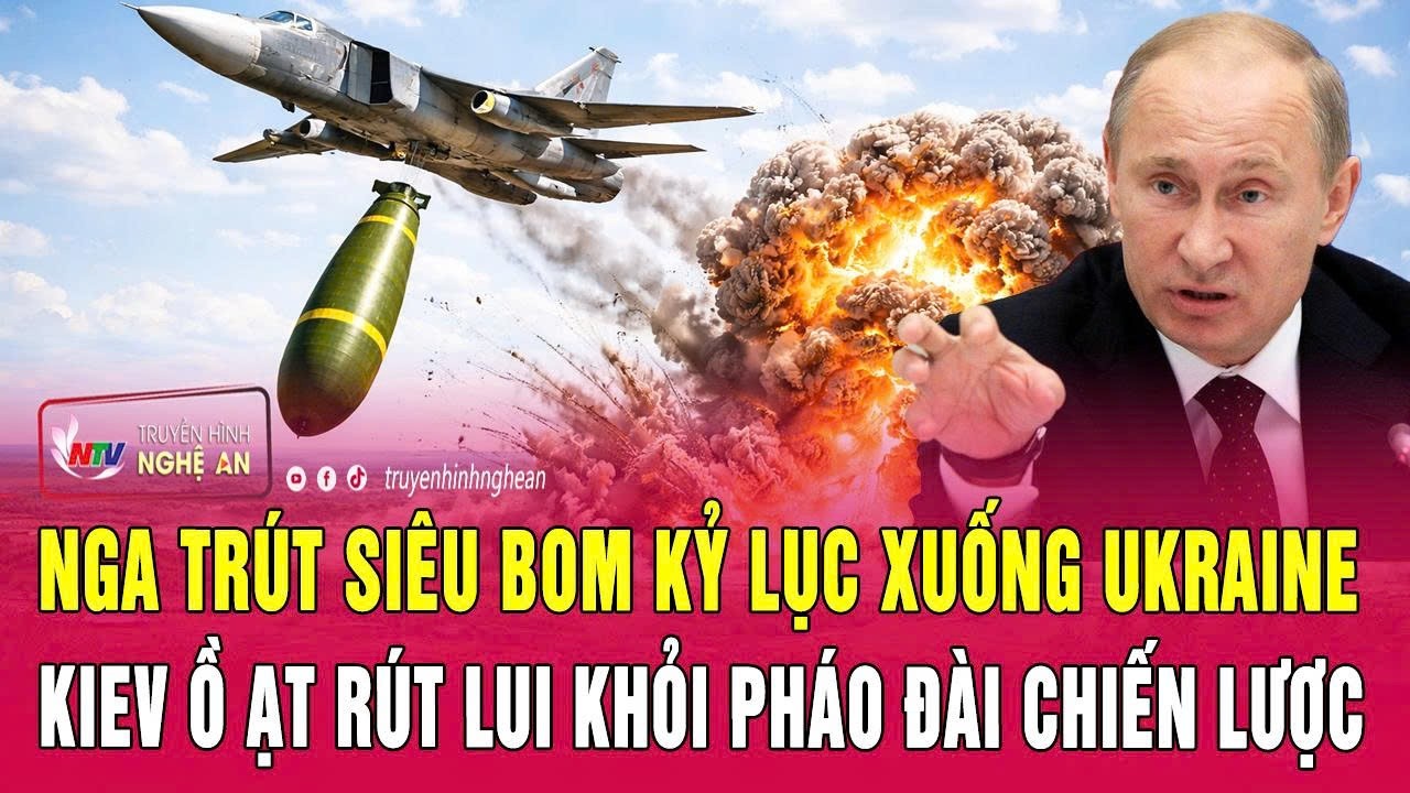 Nga tr&uacute;t si&ecirc;u bom kỷ lục xuống Ukraine, Kiev ồ ạt r&uacute;t lui khỏi ph&aacute;o đ&agrave;i chiến lược