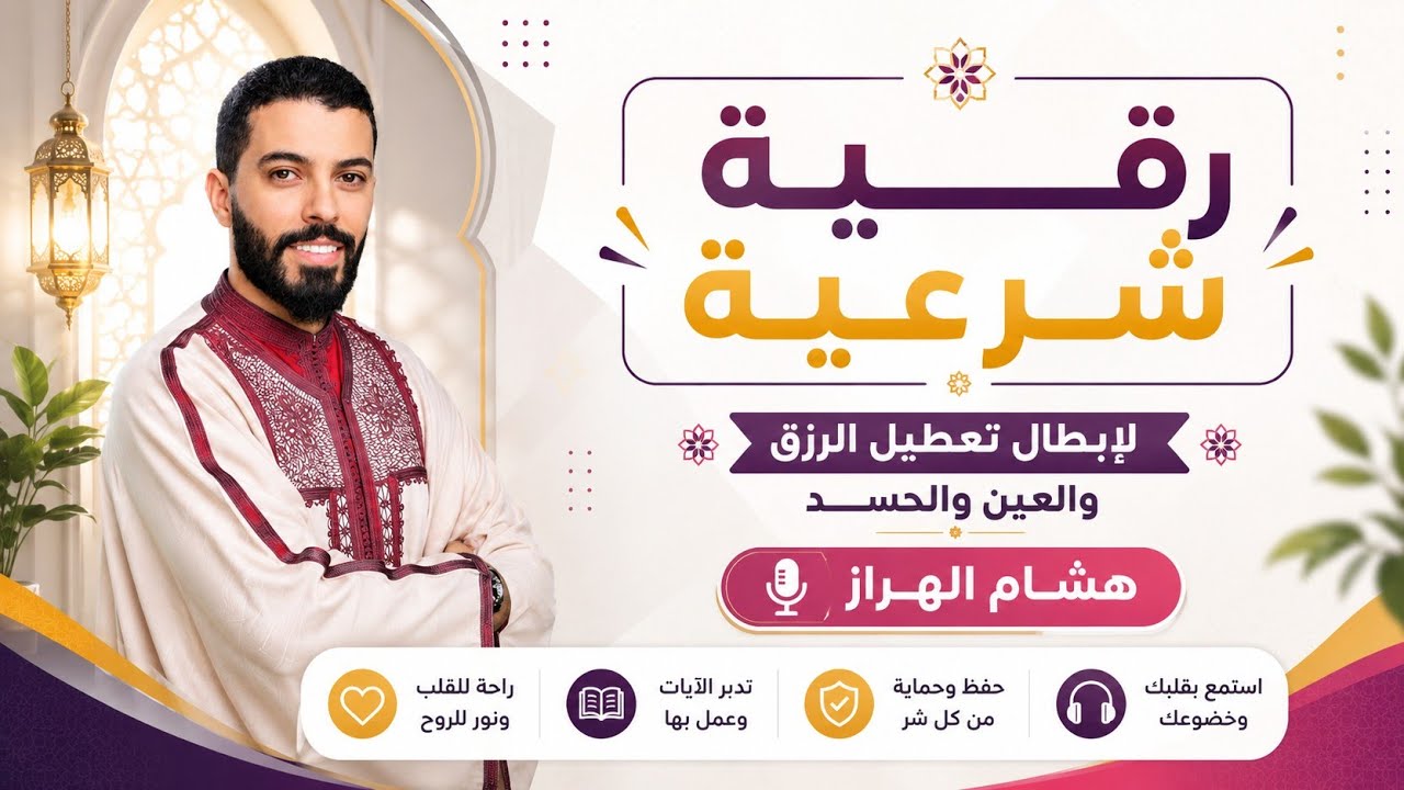 استمع إلى رقية شرعية قوية وفعالة لإبطال سحر تعطيل الرزق، والعين، والحسد الشديد في الرزق بإذن الله