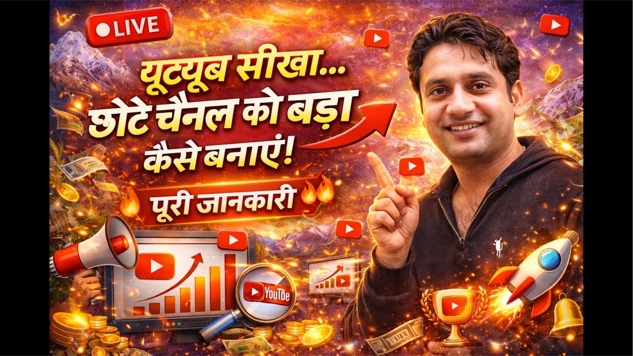 DevbhumiDeepak  is live LIVE: YouTube चैनल कैसे Grow करें? | 0 से 1000 Subscriber का पूरा राज 🔥