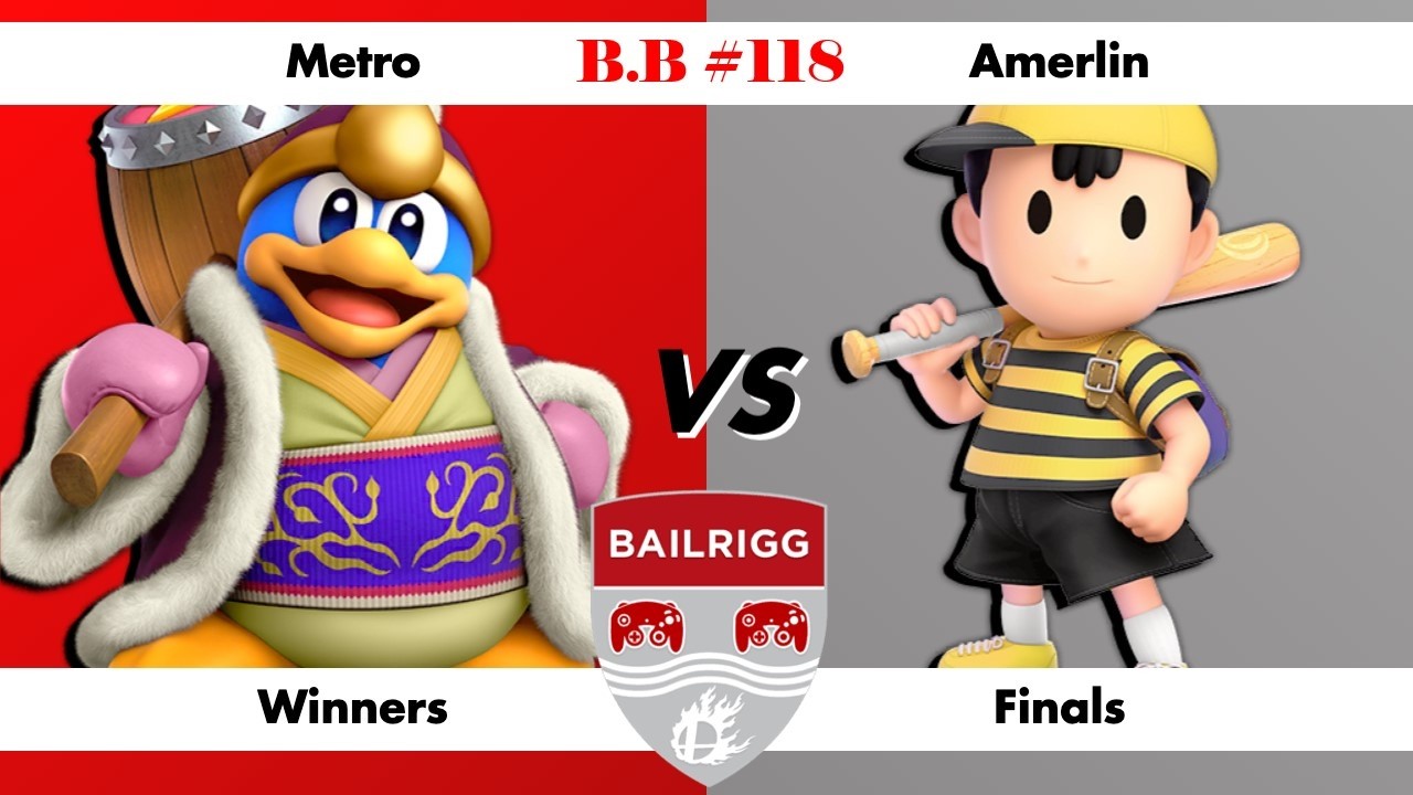 Metro (King Dedede) vs Amerlin (Ness) Winners Finals Bailrigg Bitesized#118