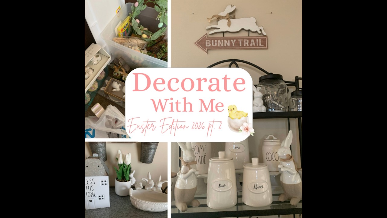 🐰Bringing Out the Bunnies (Part Two)🐰 #easterdecorating #decoratewithme #decoratinghome