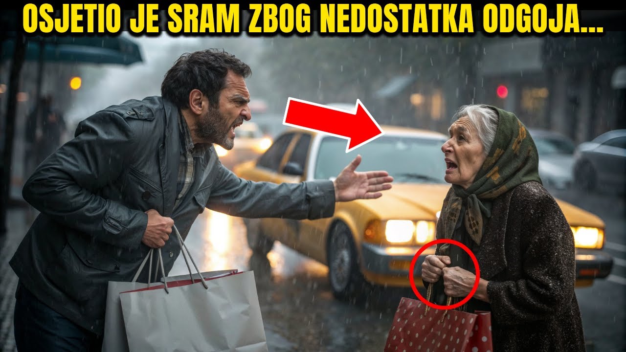 Taksist odbija voziti gospođu s vrećicama... Ali kad je čuo njezin naglasak, oči su mu se ispunile…