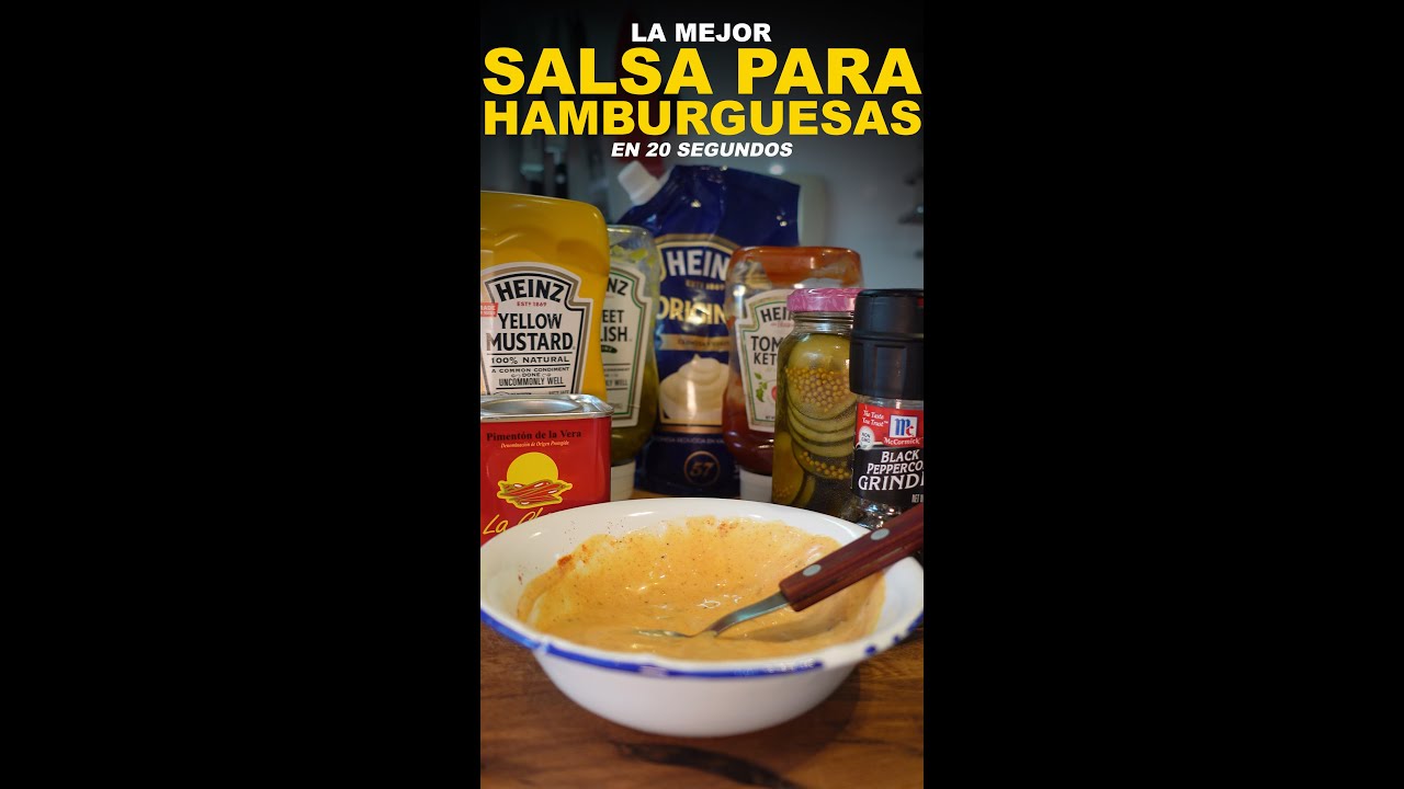 La MEJOR salsa para HAMBURGUESAS | JohnJohnBurger #shorts