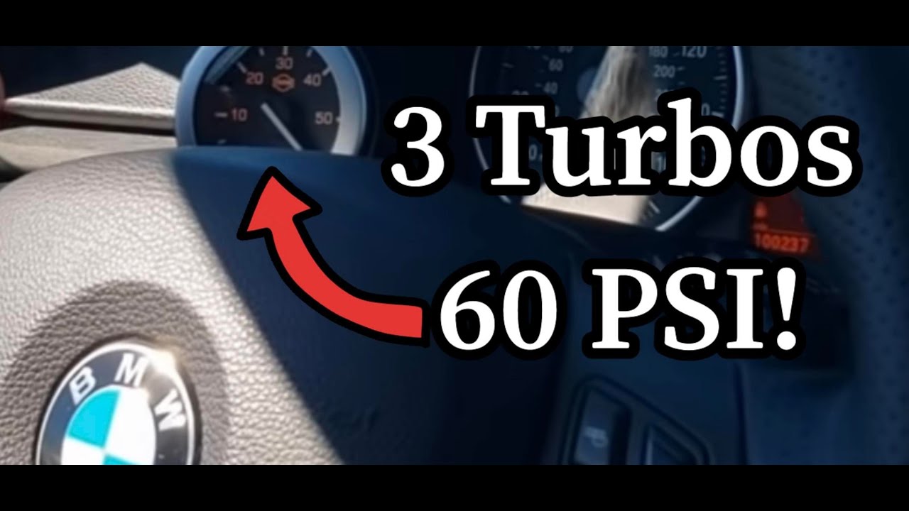 BMW Triple Turbo 60psi test pulls and sounds!