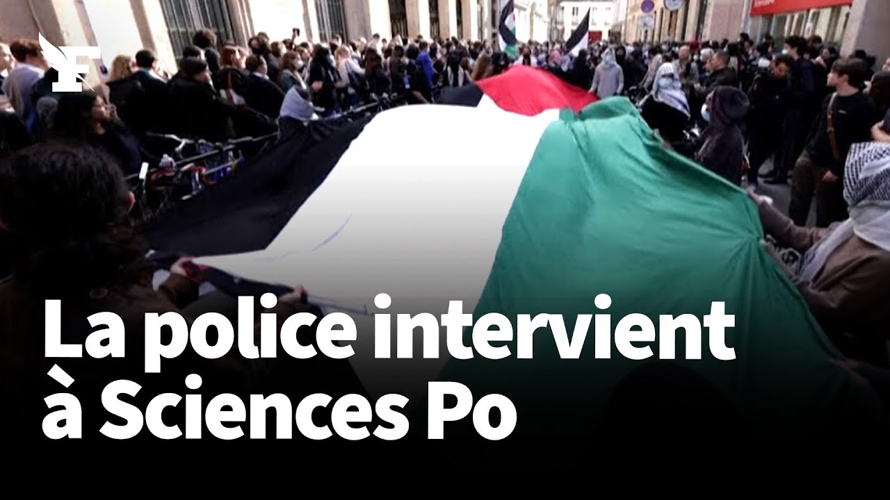 Sciences Po: intervention de la police pour suspendre l'occupation d'étudiants pro-palestiniens