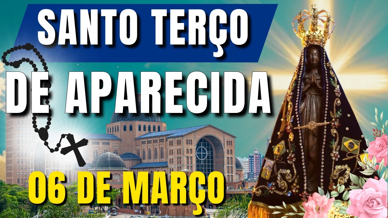 📿 TERÇO DE APARECIDA HOJE 📿 SANTO TERÇO DE NOSSA SENHORA APARECIDA – UMA ORAÇÃO QUE TOCA O CÉU