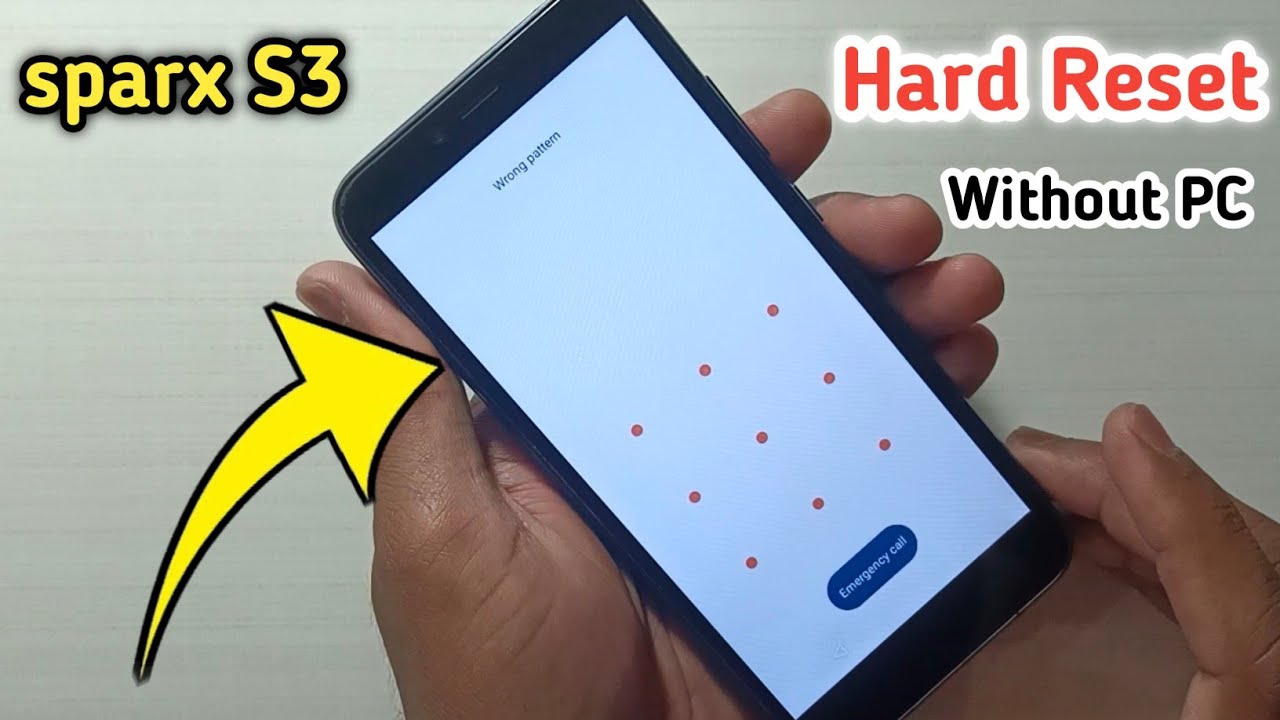 Sparx S3 Security Lock Kaise Tode | Sparx S3 Hard Reset | Sparx S3 Pattern Unlock