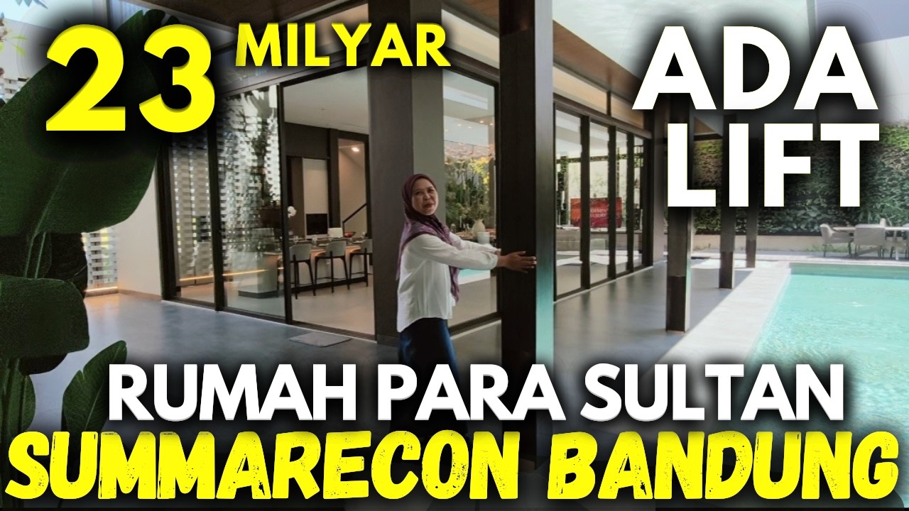 RUMAH MEWAH ADA LIFT TYPE XANDARI SUMMARECON BANDUNG #rumahmewah #summareconbandung #rumahbandung