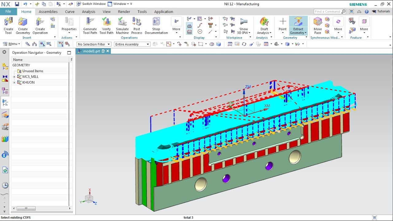 Hướng dẫn NX CAM . 22 - REST MILLING