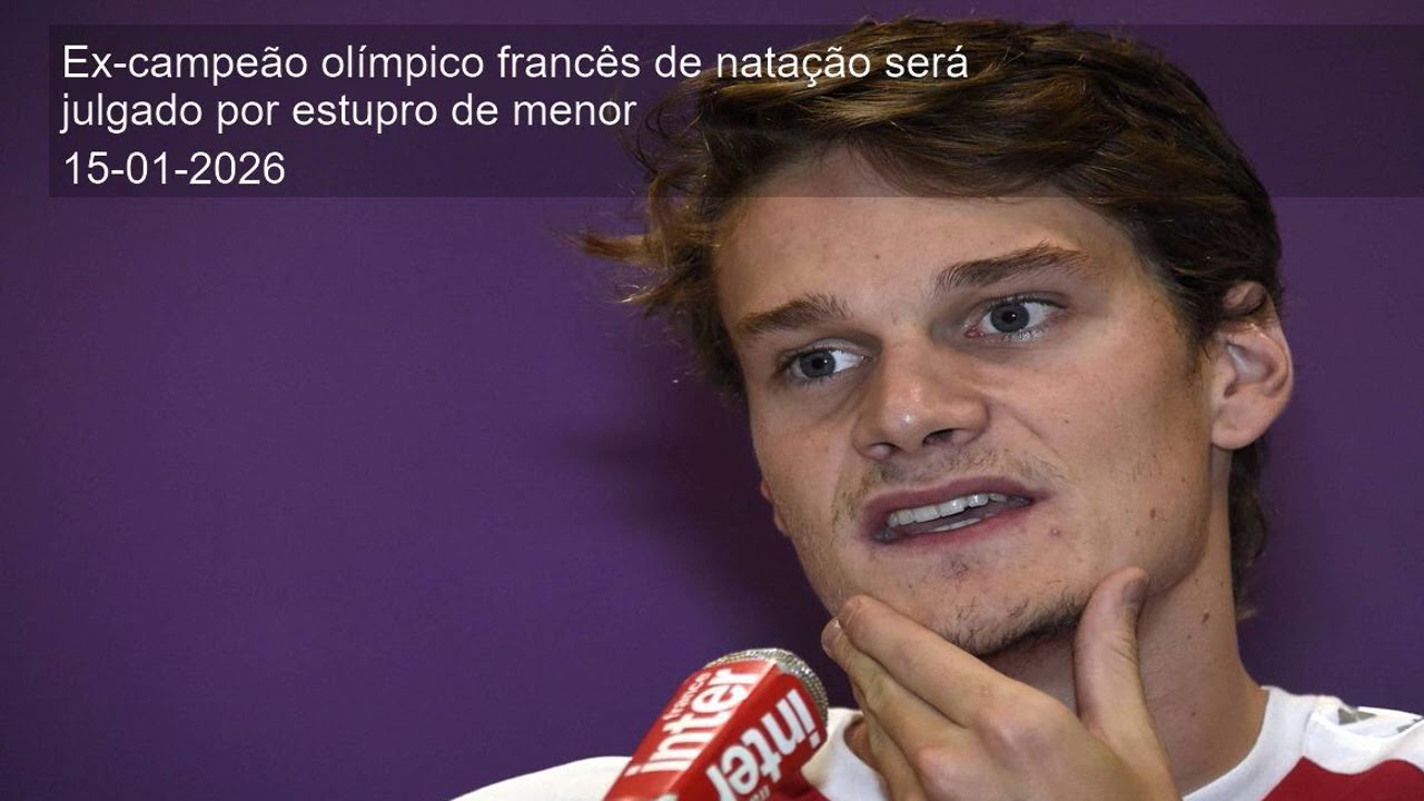 Ex-campeão olímpico francês de natação será julgado por estupro de menor