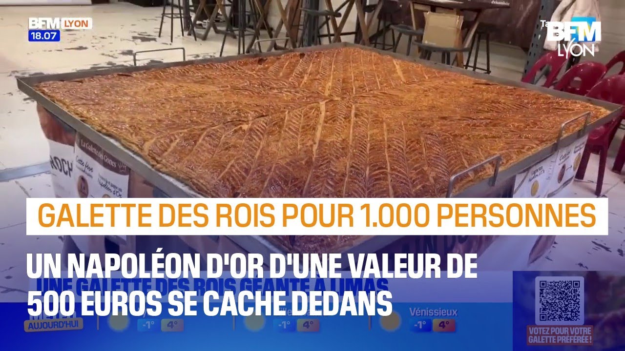 Une galette des rois géante de 1.000 parts à Limas